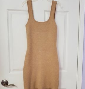 Beige Creme Knit Abercrombie Bodycon Dress